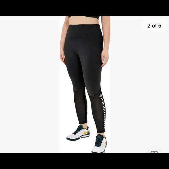 Nike PLUS Training Tights FIT MESH LEGGING LOGO - Picture 3 of 12